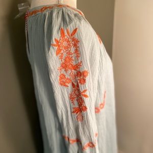 Hayden green/orange long sleeve dress. NWT Small